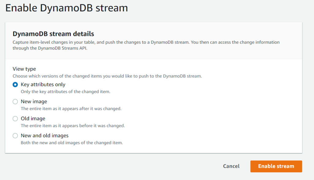 dynamodb-streams-options